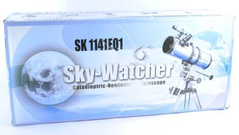 A SK1141EQ1 Sky watcher telescope, in original box etc.