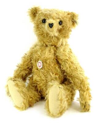 A Steiff limited edition collectors bear, titled Barle, with certificate, in original box, 52cm L overall. Auctioneer Announce estimate £130-£160