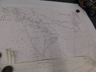 Various ordnance survey maps, some coloured, mainly depicting areas in Lincolnshire. - 3