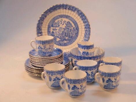 A Shore and Coggins Bell China six place tea service