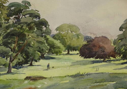 Richard James Mason (1906-1959). Riseholme Lincoln, watercolour, signed and titled verso, 20cm x 28.5cm, and six other watercolours (7).
