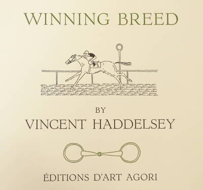 Vincent Haddelsey (1934-2010). Winning breed, artist signed and numbered 10/14.