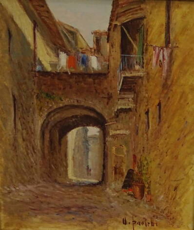 H. Paoletti (20thC). Mediterranean street scene, oil on canvas, signed and dated 1970, 59cm x 49cm.