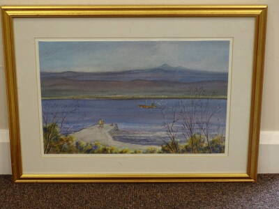 Peter Rooke (20thC). Coming home - Loch Fynne, watercolour, signed and titled verso, 28.5cm x 44cm. - 2