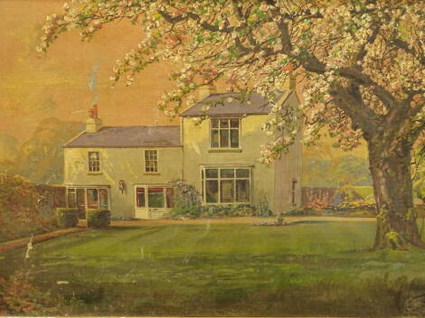 Sidney Agnew Mercer (1904-1971). Ford house, oil on canvas, signed, titled and dated June 1956, 50cm x 75cm