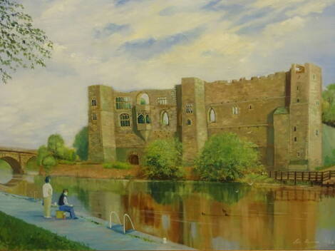 Ron Freeman (20thC). Newark Castle, oil on board, signed and dated 1985, 80cm x 100cm.