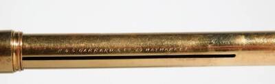 A 18ct gold propelling pencil, by Garrard & Co, of cylindrical form with ring top and inner pencil, part engraved Good Luck In The New Century Mentmore January 1st 1901, marked 18ct, the case 8cm W, 13g all in. - 3