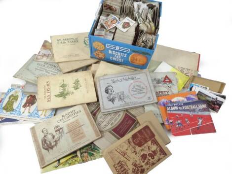 Various cigarette, tea and other trade cards, to include various albums, loose cards, Doncella cigar box, various part sets to include Wills, Churchman's, etc. (a quantity)