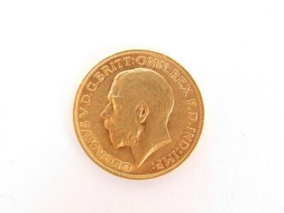 A George V gold sovereign 1911 - 2