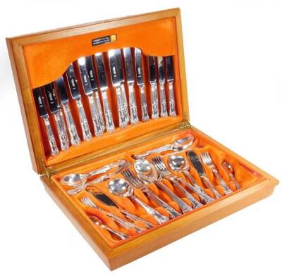 A Webber & Hill Ancestor Plate canteen of Kings pattern electroplated cutlery.