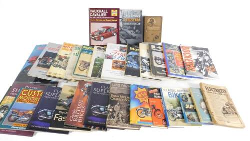 Books relating to Superbikes and motorcycles, Vauxhall Cavalier Service and Repair Manual, and general books. (qty)