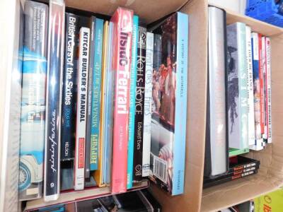 Books relating to motor racing, sports and vintage cars, including The Tour de France, biographies, and The Motorcycles Books on Speed and How to Obtain It. (qty) - 2