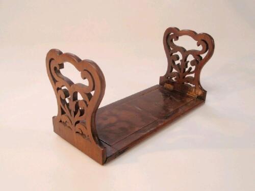 A William IV rosewood folding book stand