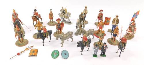 Die cast figures, including J Tassell, Del Prado, and Sovereign, some hand painted (a quantity)