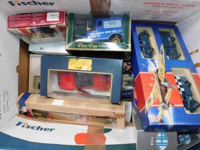 Lledo Days Gone By and other die cast vehicles, vintage trucks, buses, sports cars, Dambusters sets etc., boxed. (qty) - 2