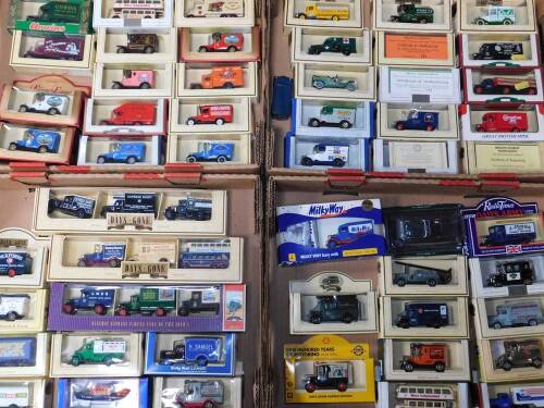 Days Gone By Stevelyn and other vintage trucks, classic cars and Shell sports car collection cars, all boxed. (qty)