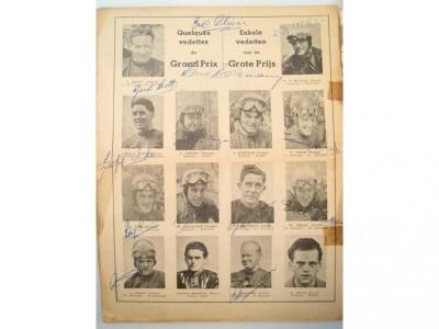 Motorcycle and moto GP interest. A 1953 Belgian Moto GP programme with - 2