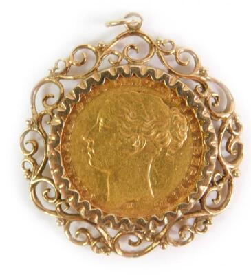 A Victorian full gold young head sovereign 1879