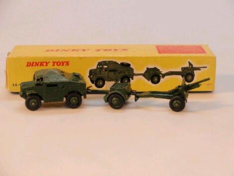 Dinky Toys 697 25 pounder field gun set