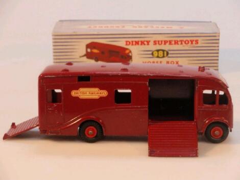 Dinky Super Toys 981 horse box with British Railways Livery