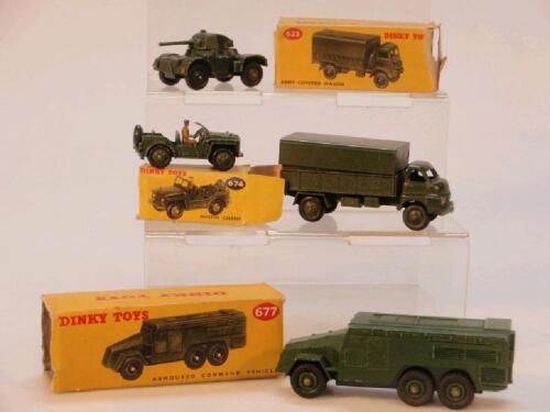 Dinky Toys military vehicles; 677 boxed