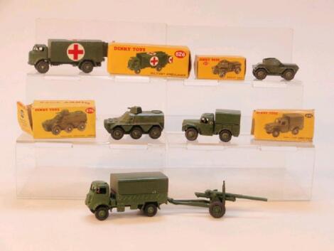 Dinky Toys military vehicles; 626 boxed