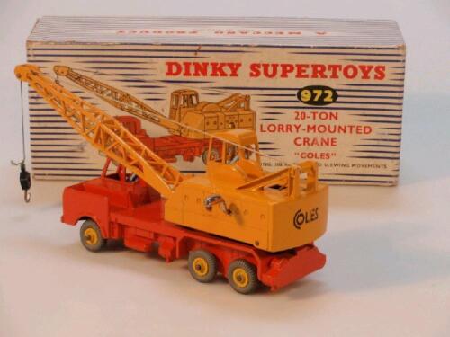 Dinky Super Toys 972 20 tonne lorry mounted crane by Coles of Grantham