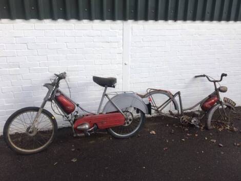 Phillips Panda motorcycle, registration 981 SPP, 49cc, petrol, grey, first registered 10/06/1996, historic vehicle taxation class, and another Phillips Panda motorcycle, registration PCT 994, both AF. (2)