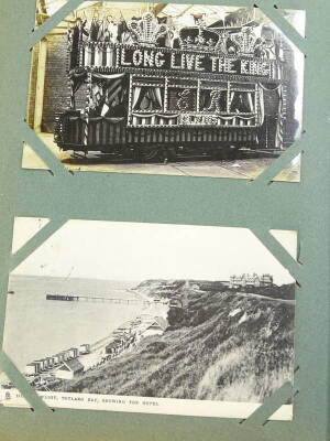 A collection of early 20thC postcards, Lincolnshire to include Skegness, Cleethorpes, military, actors and actresses, coastal towns to include Blackpool, and a good numbers of topographical real photo to include London and York in various contemporary alb - 2