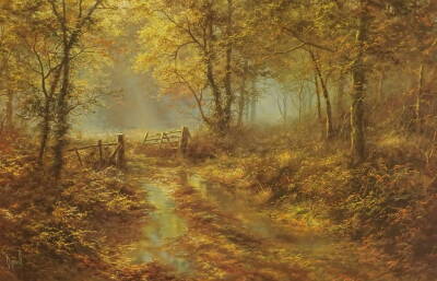 •David Dipnall (20thC). Autumn - The Celebration, artist signed, limited edition coloured print, 442/500, 48cm x 66cm.