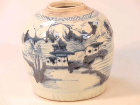 A Large Chinese provincial ginger jar (no