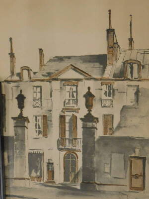 After John Hulse. Continental town houses, coloured prints, a pair, 62cm x 47cm, and other prints. - 4