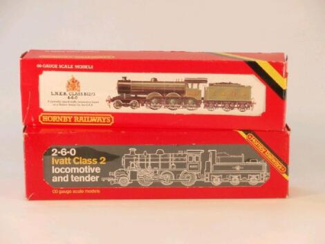 Two Hornby railways 00 gauge locomotive and tender sets