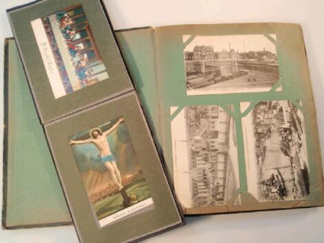 A WWI period postcard album