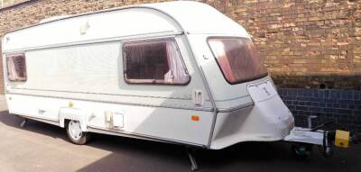 An Ace Viceroy 5 berth caravan, with large awning and porch awning.