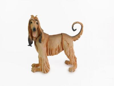 A Country Artists figure modelled as an Afghan Hound