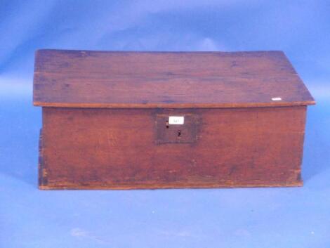 A 17thC oak Bible box