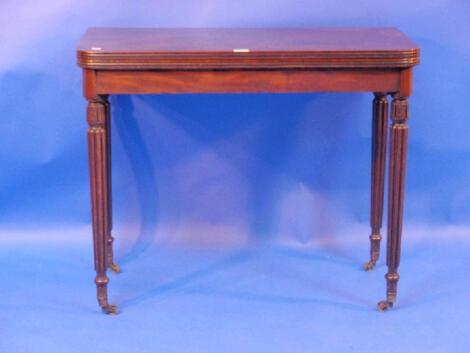 A George IV mahogany card table