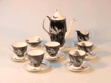 A Royal Albert 'Night and Day' coffee set