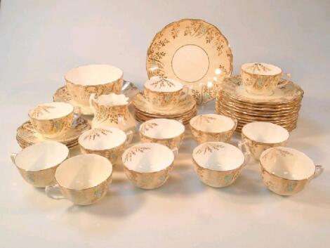 A late 19thC bone chine tea service