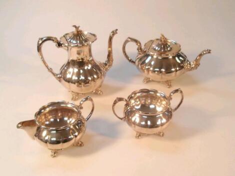 An EPNS four piece tea service