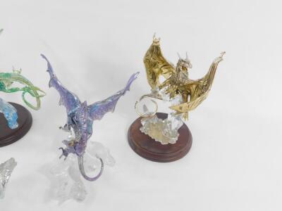 Six Franklin Mint Fantasy Dragons - 2