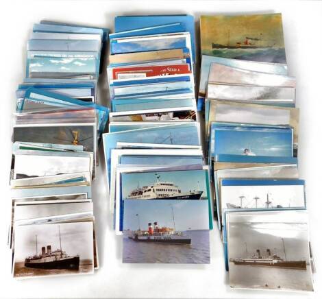 Various postcards, to include SS Isle Of Sark, various other shipping, White Star Line, later postcards, etc. (a quantity)