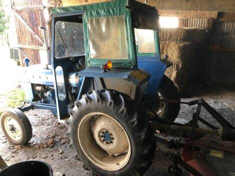 A Ford 3000 vintage tractor, Registration CVG 7OF, 2 axle rigid body, taxation class - limited use, blue/grey, first registered 17/10/1985 (declared manufactured 1968), purchased from Stamford Tractors approx 2005, with Ford Tractor operator's manual. Do