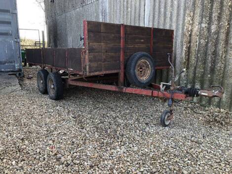 A twin axle trailer