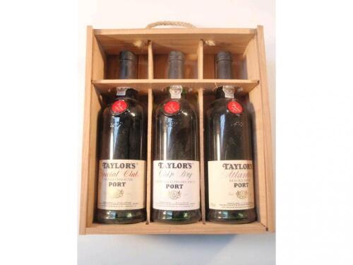 Three bottle of Taylors 4XX Port