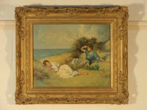 Edward Carlton. Ladies on a Beach