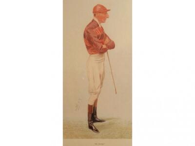 After spy a set of four reproduction colour prints of jockeys - 4