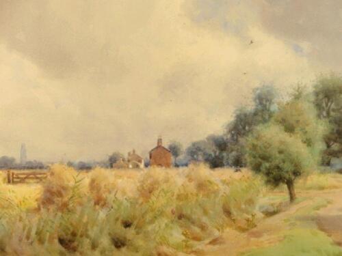 William Bartol Thomas (1877-1947) Lincolnshire cornfield