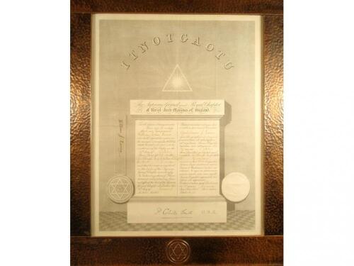 Two early 20th century Freemasons certificates